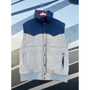 Vintage 70s Powderhorn Mountaineering western ski down vest Jackson Hole XL